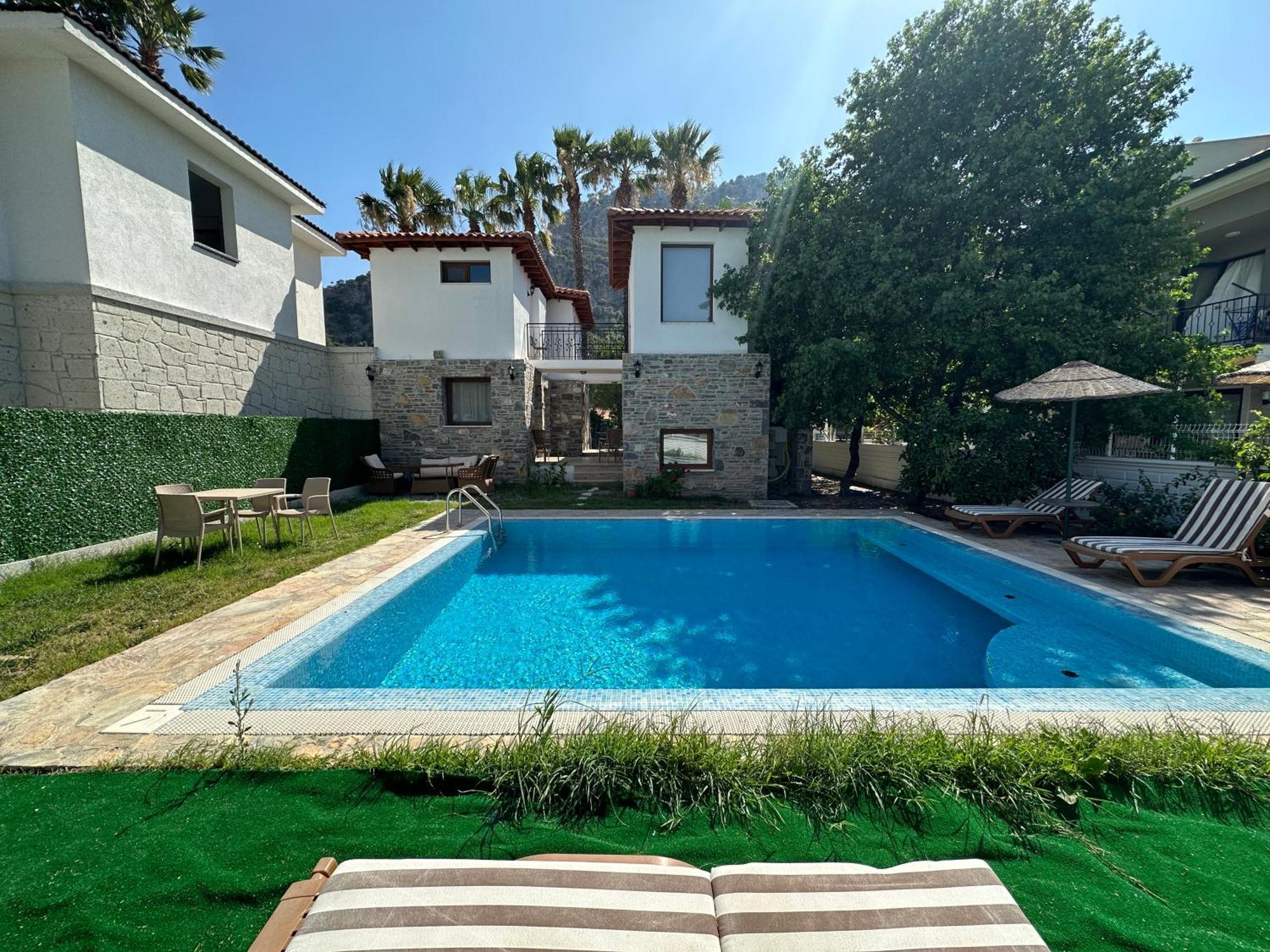 Villa Merry - Dalyan Stonehouse With Palmtrees, 50M To River Ortaca  Exteriör bild